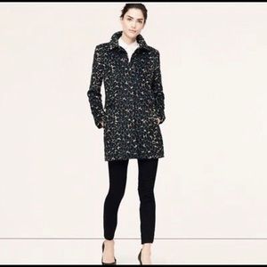 Loft Navy leopard coat